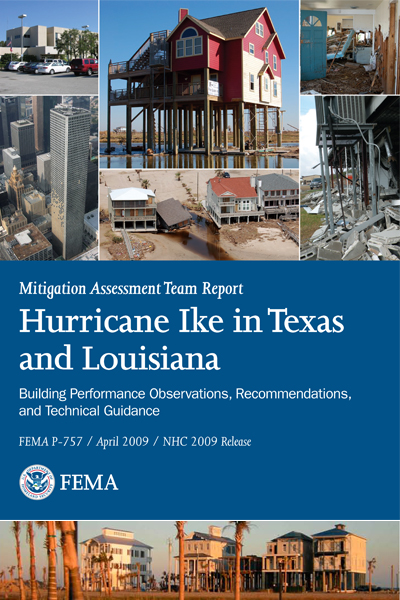 Feature photograph of FEMA Mitigation Assessment Report Hurricane Ike